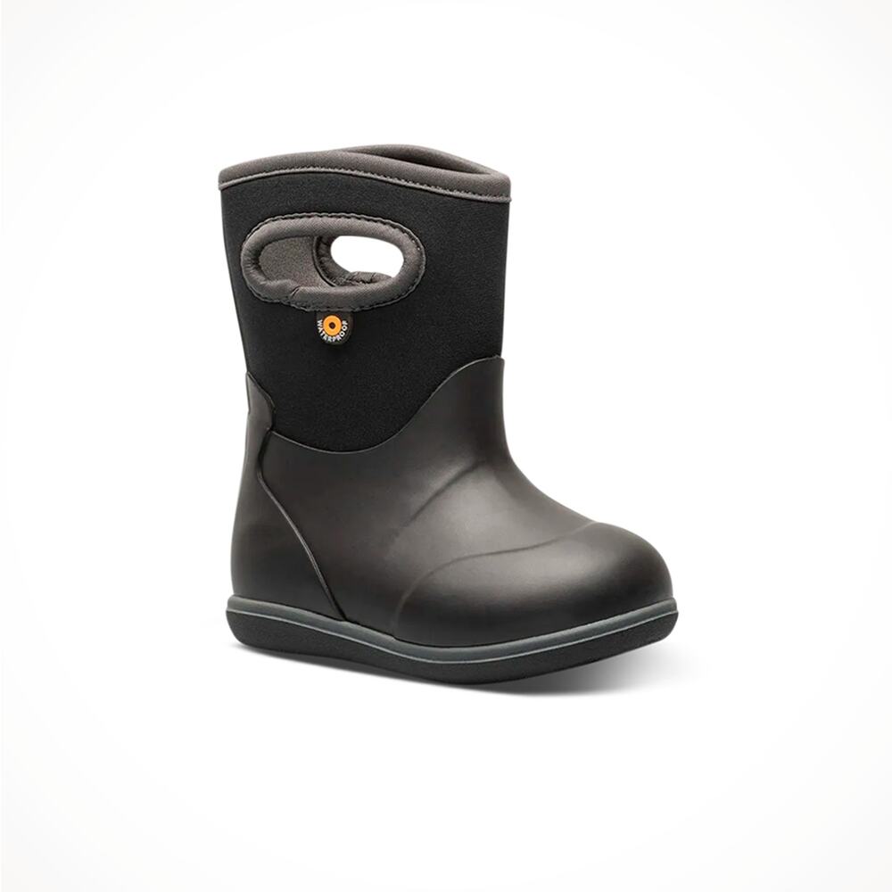 Bogs Baby Classic solid black boots all weather waterproof  toddler sz 9 new $55